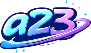 Logo a23 bernuansa pink biru